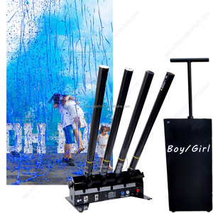 Tnt nhấn nút điều khiển điện tử Confetti bột pháo bốn ống ngoài trời tiệc cưới pháo hoa Giới tính tiết lộ thuốc xịt - Product Image 6