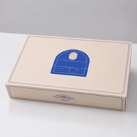 Caja de Cartón Plegable Ecológica con Impresión Personalizada y Solapas para Empacar Regalos de Galletas