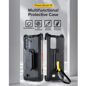 เคสโทรศัพท์สำหรับ <span class=keywords><strong>Ulefone</strong></span> <span class=keywords><strong>Power</strong></span> <span class=keywords><strong>Armor</strong></span> 16 <span class=keywords><strong>Pro</strong></span>, เคสป้องกันมัลติฟังก์ชัน TPU + PC พร้อมคลิปด้านหลังและเคสโทรศัพท์มือถือคาราบิเนอร์ - Product Image 3