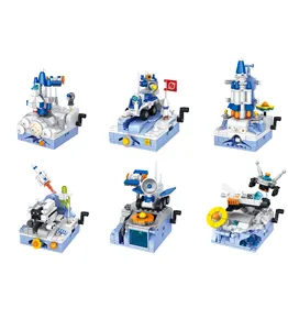 Combinaison modèle d'exploration spatiale vaisseau spatial détecteur de fusée série spatiale Legoed bricolage bloc de construction jouets éducatifs enfants jouets