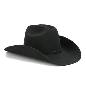 Sombrero de Vaquero LAISE OEM de Alta Gama, 100% Fieltro de Lana Australiana, con Banda Negra, para Fiestas Casuales, Deportes y Actividades al Aire Libre - Product Image 6