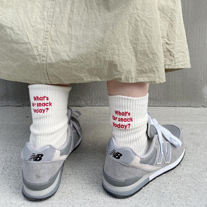 Jingwen Oeko Tex100 Japanese JK Style Loose Slouch <strong>Socks</strong> <strong>Women's</strong> <strong>White</strong> <strong>S</strong> Crew <strong>Socks</strong> Retro Knitted Thick Cotton Pile <strong>Socks</strong> - Product Image 1
