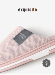 Baumwolle Hausschuhe weibliches Winter haus dicken Boden Wintermonate Innen haus Paar Sommer Frau Hausschuhe Baumwolle - Product Image 2