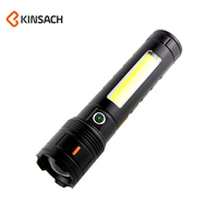 Nouvelle lampe torche LED portable à longue portée, haute puissance, pour l'extérieur, d'urgence, rechargeable, lampe torche LED portable