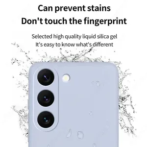 Per Samsung Galaxy S23 S22 S21 Ultra S20 FE A53 A52 A54 5G custodia morbida in Silicone liquido per Samsung S22 Plus S21 S23 FE Cover del telefono - Product Image 3