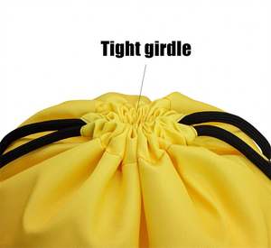 Sac à cordon en nylon imperméable avec logo personnalisé, sublimation, sac à dos en polyester, sac de sport à cordon avec logo - Product Image 4