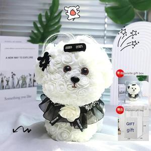25cm Rose Ours en peluche 35cm Rose Ours Fleur Artificielle Ours de Roses Meilleur Cadeau de Saint Valentin pour Petite Amie NP60906 - Product Image 5
