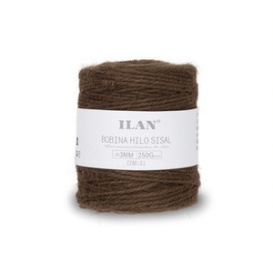 Spago di Sisal Ilan, Bobina da 3mm, Marrone, 250g, Corda per Artigianato - Product Image 2