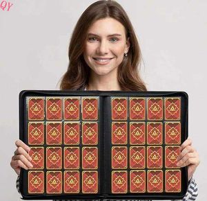 Q Y Portable 16-Pocket Card Binder, PU Cover Collector Album for Trading & Sports Cards - Product Image 5