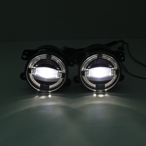 4 pollici luce rotonda luce fendinebbia kit lampada guida Halo Angel stile nuove condizioni per Jeep Wrangler JK 2007-2017 - Product Image 6