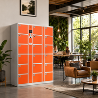 Casier de bureau intelligent à 18 compartiments avec code PIN, armoire de rangement électronique pour espace de coworking, bibliothèque et entreprise de location - 2026