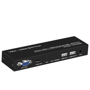 FJ-VHK202 FJGEAR 2 ports <span class=keywords><strong>VGA</strong></span> + <span class=keywords><strong>HDMI</strong></span> <span class=keywords><strong>KVM</strong></span> commutateur à double écran 4k Ultra-haute résolution 3840*2160/30Hz USB2.0 commutateur - Product Image 4