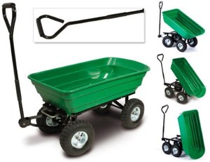 Hot Bán Bãi Đổ Công Cụ Giỏ Hàng Xe Đẩy Củi Tay Giỏ Hàng Phân Bón Xử Lý Tiện Ích Sân Wagon Bãi Cỏ Trailer Máy Kéo Nhiệm Vụ Nặng Nề Vườn - Product Image 2