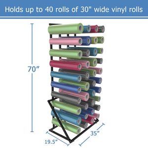 Portaoggetti da pavimento personalizzato in <span class=keywords><strong>rotolo</strong></span> di vinile da 40 rotoli, portarotolo in vinile per stanza artigianale, supporto per Organizer in vinile - Product Image 3