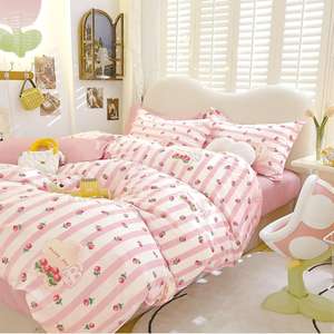 Ensemble de housse de <span class=keywords><strong>couette</strong></span> en coton 200 TC de luxe Offre Spéciale housse de <span class=keywords><strong>couette</strong></span> en tissu pour matelas draps et housse de <span class=keywords><strong>couette</strong></span> - Product Image 4