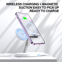 Vente en gros 3 en 1 forte aspiration 15w chargeur support sans fil 3w 7.5w 10w 15w chargeur magnétique sans fil pour mobile multi sans fil