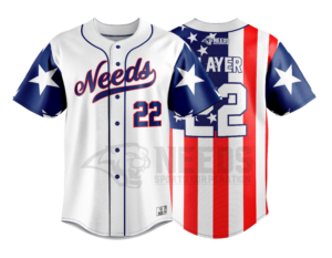 Maillot de <span class=keywords><strong>baseball</strong></span> personnalisé à manches courtes en 100 % polyester, imprimé par transfert thermique, style universitaire, à rayures fines, entièrement boutonné, pour l'université - Product Image 2