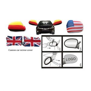 Funda para Espejo Retrovisor de Coche con Bandera de País Personalizada, Doble Cara, Duradera, de 26x28cm, con Elástico - Product Image 2