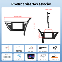 Autoradio Hikity 10 ''4 + 64G Android pour Toyota AURIS 2012-2015 Wireless CarPlay/Android Auto GPS WIFI Piano Key Autoradio OEM