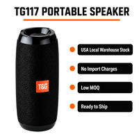 Nuevo Altavoz Bluetooth Mini TG117 para Exteriores 2026, Señal Estable BT5.3, Bajos Estéreo HD, Resistente al Agua, Envío Rápido desde Almacén en EE. UU. en 48h