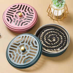 Caja para Espirales Antimosquitos de Acero Inoxidable con Tapa, Cenicero Redondo Resistente al Viento, Portátil para Uso en Interiores y Exteriores - Product Image 2