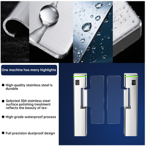Nhà máy tùy chỉnh nhận dạng khuôn mặt <span class=keywords><strong>Swing</strong></span> turnstile an ninh Acess kiểm soát <span class=keywords><strong>RFID</strong></span> SUS304 nhanh chóng cảm ứng <span class=keywords><strong>Swing</strong></span> rào cản cổng turnstile - Product Image 4
