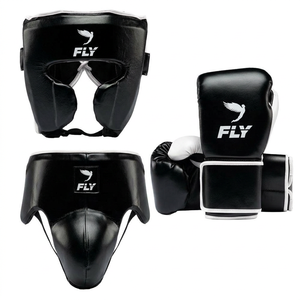 Fly <b>Boxing</b> <b>Set</b> Headgear Gloves Groin Guard PU Protective Training Equipment <b>Boxing</b> <b>Sparring</b> Kit High Quality <b>Boxing</b> Gloves <b>Set</b> - Product Image 1