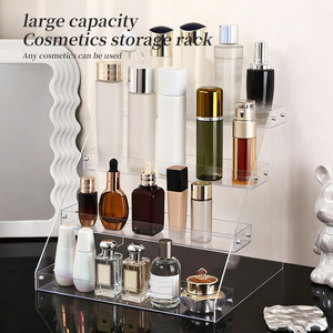 Soporte de almacenamiento de maquillaje de Colonia transparente personalizado al por mayor Trey 3 4 5 niveles joyería Perfume estantes de almacenamiento para el hogar - Product Image 2