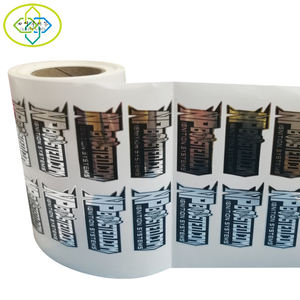 Impresión directa de fábrica de etiquetas adhesivas plateadas con acabado brillante - Product Image 4