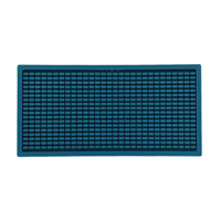 Tapete de Silicona para Barra, Diseño de Rejilla, Antideslizante, Ecológico, Reutilizable, Lavable, Certificado, Accesorios Negros para Barra de Bar