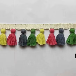 Franges en Tissu Doux et Luxueuses pour la Confection de Vêtements et la Création de Mode, avec des Brins de Fil Flexibles en provenance d'Inde - Product Image 2