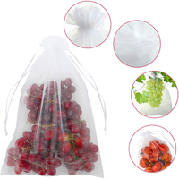 Ademend anti-insecten recyclebaar PE plastic gaasnet beschermhoes voor bloemen en fruit, geschikt voor supermarkt, druiven en tomaten