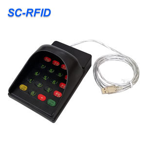공장 재고 USB 인터페이스 125Khz <span class=keywords><strong>RFID</strong></span> 카드 리더 키보드 스타일 숫자 버튼 비접촉식 13.56mhz NFC 카드 리더 - Product Image 4