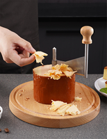 Râpe à fromage rotative manuelle en bois et acier inoxydable, trancheuse, machine à découper, grattoir à chocolat et beurre, moulin à aliments, outils à fromage
