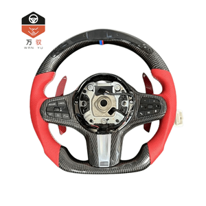 Volante Sportivo Personalizzabile in Fibra di Carbonio e Pelle con LED per M4 <span class=keywords><strong>G20</strong></span> <span class=keywords><strong>G30</strong></span> - Product Image 1