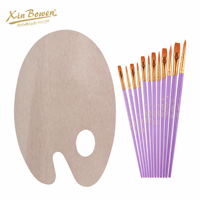 Ensemble de pinceaux de peinture Xin Bowen 13 pièces avec palette pour peinture à l'huile, acrylique, aquarelle, kit professionnel de fournitures artistiques en nylon