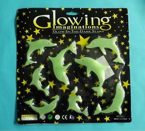 Autocollants fluorescents 3D d'animaux, étiquettes adhésives, lumineux nocturne, brillent dans la nuit - Product Image 1