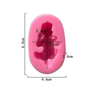 Herramientas para Decoración de Pasteles, Moldes de Silicona para Chocolate, Fondant, Repostería, Jabón, Arcilla, Resina, Diseño de Bebé Dormido, OEM/ODM - Product Image 2