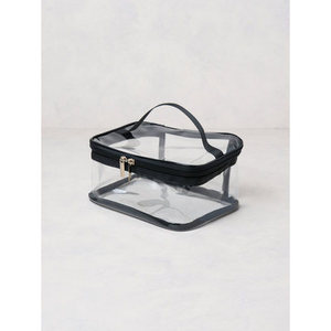 Finestra trasparente nero quadrato sacchetti cosmetici con casi tipo di prodotto - Product Image 1