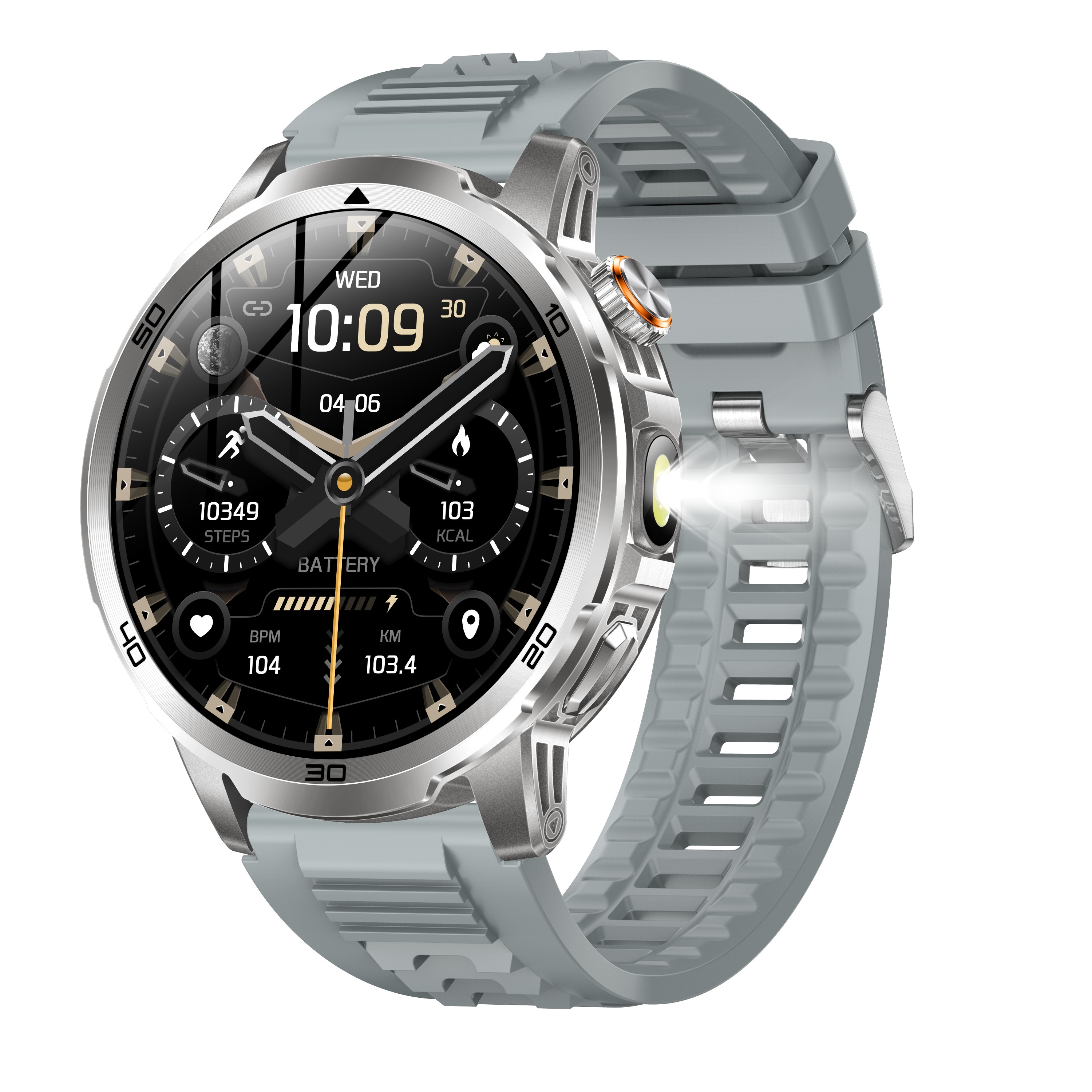 Correa de silicona gris