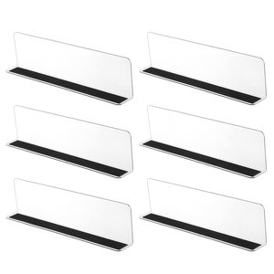Free Sample Wholesale Magnetic Acrylic Plastic L Shape <b>Shelf</b> Divider for Metal <b>Shelves</b> - Product Image 1