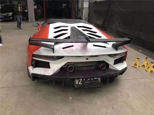 Parachoques trasero de fibra de carbono para coche, kit de carrocería de parachoques delantero, falda lateral, para Lamborghini Aventado LP720 LP700 a LP750 <span class=keywords><strong>SVJ</strong></span> - Product Image 5