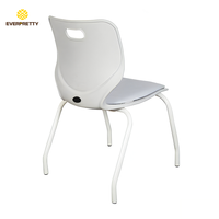Chaise d'étude ergonomique en plastique pour étudiants, mobilier scolaire empilable, robuste et moderne, OEM ODM