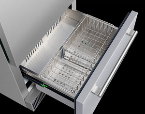 Refrigerador de doble zona con cajón para exteriores, congelador, refrigerador OEM de doble zona, refrigerador con compresor E-359-P - Product Image 4
