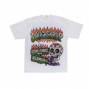 T-shirt classique 'THAT'S a AWFUL LOT of COUGH SYRUP' en 100% coton, vêtements personnalisés Hip Hop pour fabricants de vêtements - Product Image 2