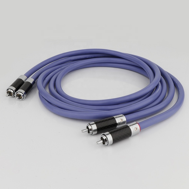 OEM ODM Silver Plated Pure Copper Conductor HIFI RCA Cable-8MM 2 Core Shielded Audio Extension Cable for Speakers & Microphones