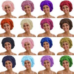 Bonnet <span class=keywords><strong>de</strong></span> nuit en satin <span class=keywords><strong>de</strong></span> soie <span class=keywords><strong>de</strong></span> haute qualité, bonnets <span class=keywords><strong>de</strong></span> sommeil, foulards pour cheveux, grand bonnet <span class=keywords><strong>de</strong></span> créateur pour femmes et foulards en satin pour cheveux - Product Image 5