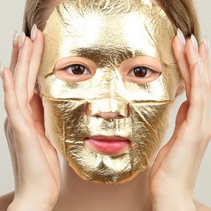24K Gold Foil Tencel Fiber <strong>Cloth</strong> <strong>Face</strong> Mask Sheet with Higher Water Absorption Acne Treatment &amp; Whitening for All Skin Types - Product Image 4