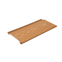 Classic 148x21 mm Composite Timber Wall Panels Customized 2D Wood Grain
