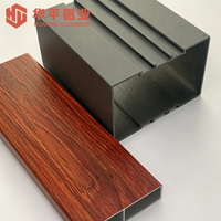 Profilés en aluminium à effet bois multi-spécifications personnalisés pour la production de profilés de fenêtres et de portes intégrées